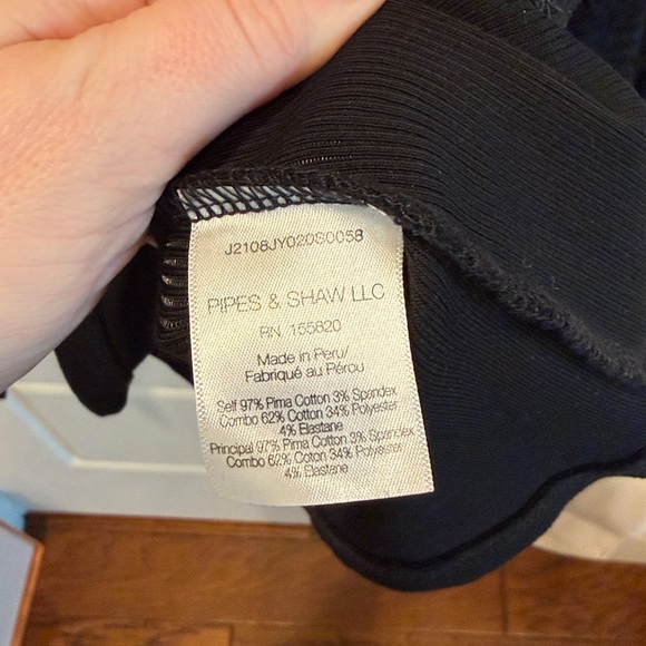 Veronica Beard Puff long Sleeve Top - Black - Picture 7 of 8